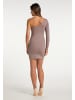 faina Damen Stretchkleid in Dunkeltaupe