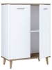 VCM  Holz Kommode Dielenmöbel Sideboard Anrichte Landos in Weiß / Honig-Eiche