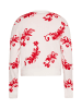 ebeeza Damen Cardigan in WOLLWEISS ROT
