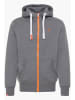 !SOLID Kapuzensweatjacke SDBenn High Neck Zip-Hoodie in Grau