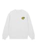 F4NT4STIC Sweatshirt Lemon Cute Face Bestickt in off-white