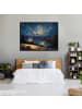 WALLARENA Bild mit Rahmen Landschaft in Blau