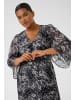 KAFFE curve Kleid KCalicia Tight fit in Black/Grey Abstract Graphic