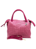 Florence Florence Handtasche Leder fuchsia, pink ca. 30cm