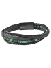 Adeliás Unisex Armband – Lederarmband aus Leder mit Tigerauge 19 cm in schwarz
