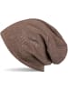 styleBREAKER Beanie Mütze in Taupe-Braun