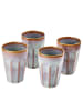 Butlers Butlers Latte Macchiato Tasse BERGAMO 6er-Set in Taupe