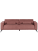 Beliani 3-Sitzer Sofa ANGE in Rot/Schwarz - (W) 214 x (H) 68 x (L) 84 cm
