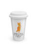 Mr. & Mrs. Panda Kaffeebecher Fuchs Lord mit Spruch in Weiß