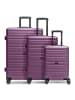 Redolz Essentials 08 3-SET 4 Rollen Kofferset 3-teilig in purple
