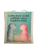 Mr. & Mrs. Panda Beutel Axolotl Liebe Design mit Spruch in Weiß