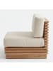 home24 Loungesessel Quenda in Braun / Beige