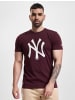 NEW ERA NEW ERA T-Shirts in maroon/white