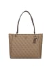Guess Noelle II Schultertasche 35 cm in latte logo-brown
