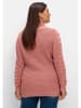 sheego Longpullover in rosé