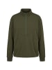 Ulla Popken Sweatshirt in dunkel khaki