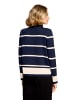 Betty Barclay Feinstrickpullover mit Stehkragen in Patch Dark Blue/Beige