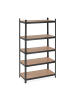 relaxdays Schwerlastregal in Schwarz - (B)100 x (H)180 x (T)50 cm