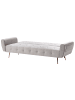 Beliani Schlafsofa SELNES in Grau/Kupfer - (W) 212 x (H) 85 x (L) 84 cm