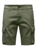 ONLY & SONS Cargo Shorts in Deep Lichen Green