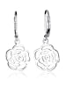 Elli Ohrringe 925 Sterling Silber Blume, Rose in Silber