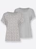 WITT WEIDEN Shirts in grau + grau-gepunktet