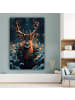 OnlyWow Leinwand Bilder Dunkelbraun