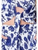 Linga Dore Shortama in Blue white print