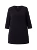 Ulla Popken Longshirt in schwarz