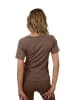 Stark Soul® Sport Shirt Damen Racer - Seamless Laufshirt in deep taupe