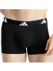 adidas 3er Pack Trunk Active Flex Cotton in Schwarz