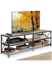 tectake TV-Regal Chicago 141 x 41,5 x 50,5 cm, Industrial Holz hell, Eiche Sonoma