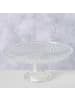 AltoBelli Servierplatte KLARA Glas Tortenplatte auf Fuß 20 cm