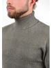 BLEND Rollkragenpullover BHLatif 20707474ME Strickpullover mit Ellbogenpatches in Grau