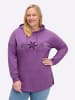 sheego Sweatshirt in lila-traube-bedruckt