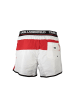 Karl Lagerfeld Weiße Polyester-Badeshorts