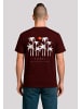 F4NT4STIC T-Shirt Escape Discover the World Palm Trees in maroon