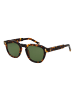 Hally & Son Männer Sonnenbrille Panto Havanna