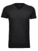 Ragman Doppelpack Body fit T-Shirt in Schwarz