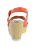 Divine Factory Sandale mit Keilabsatz QL4350 Orange