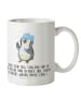 Mr. & Mrs. Panda Kindertasse Pinguin Duschen mit Spruch in Weiß