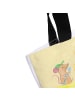 Mr. & Mrs. Panda Shopper Tasche Sommerfreude mit Spruch in Gelb Pastell