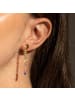 Luxenter Ohrringe aus 925er Sterlingsilber und Kristall mit 18k Gelbgold finish