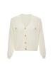 Swirly Strickjacke in Weiss