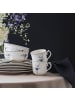 Villeroy & Boch Kaffeetasse mit Untertasse Vieux Luxembourg in Weiß-Blau 120 ml in weiß-blau