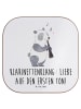 Mr. & Mrs. Panda Untersetzer Klarinette Liebe  mit Spruch in Weiß