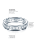 Trilani Ring aus Sterling Silber mit Zirkonia in silber