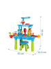 relaxdays Wasserspieltisch "3 Etagen" in Bunt