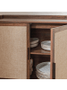 CALICOSY Sideboard JETSON in Dunkles - (W) 80  x (H) 79  x (L) 39,5 cm