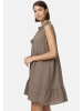 PM SELECTED Musselin Kleid in Taupe